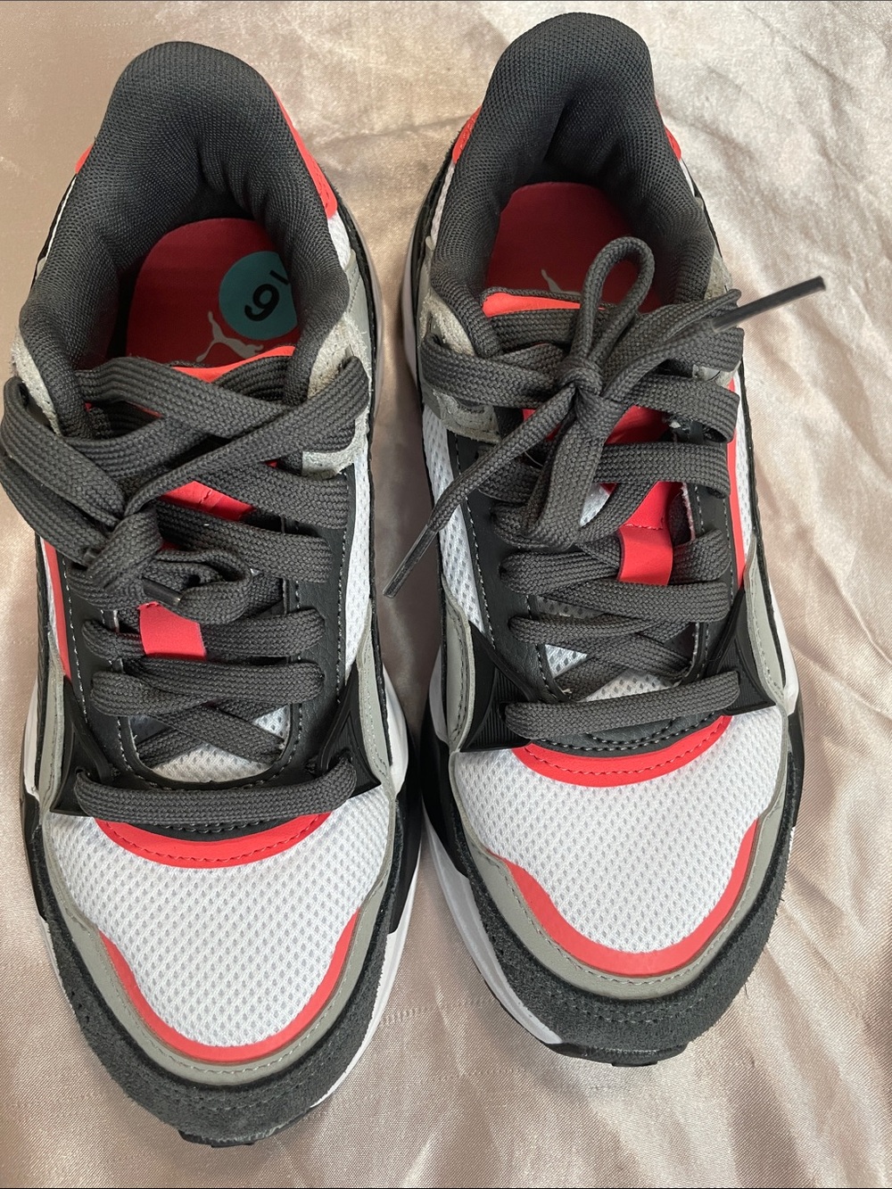 Puma Men's Athletic Shoes in White, Black, Red, Gray - Picture 1 of 6